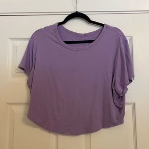 Women's Purple Workout Crop